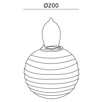 Lampada LED solare LED/0,02W/1,2V 3000K IP44