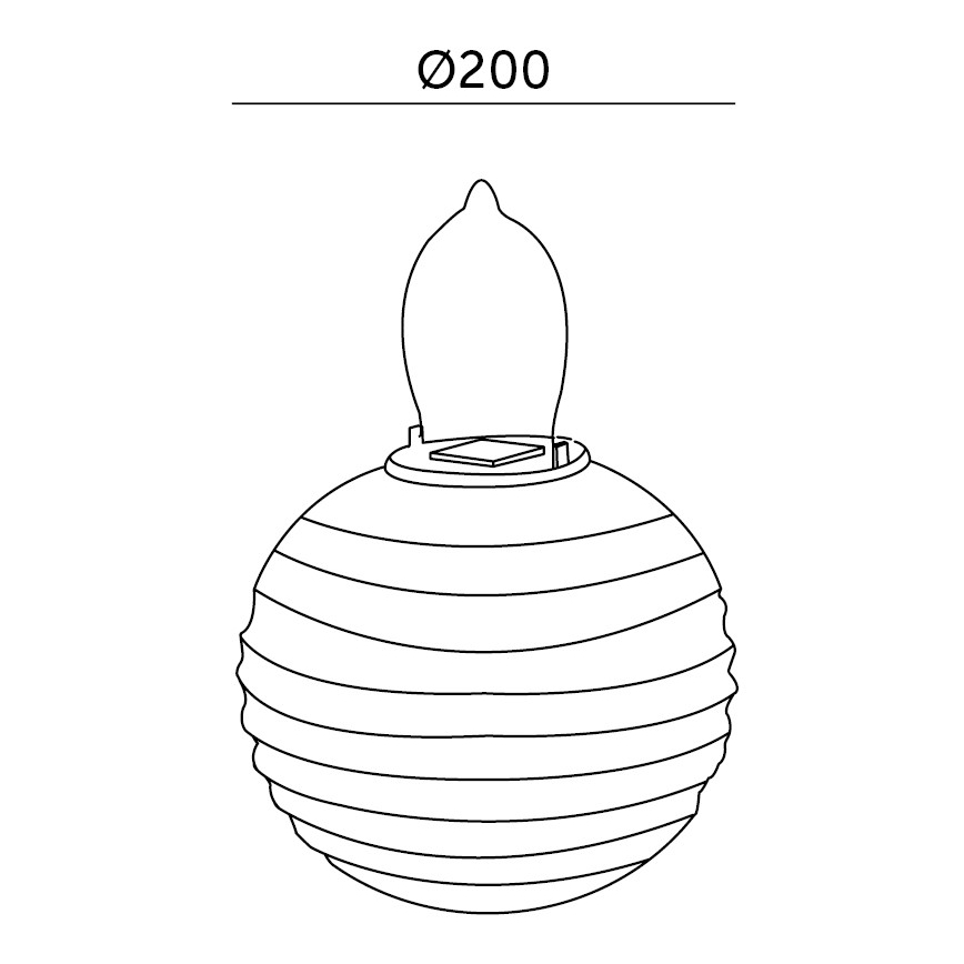 Lampada LED solare LED/0,02W/1,2V 3000K IP44