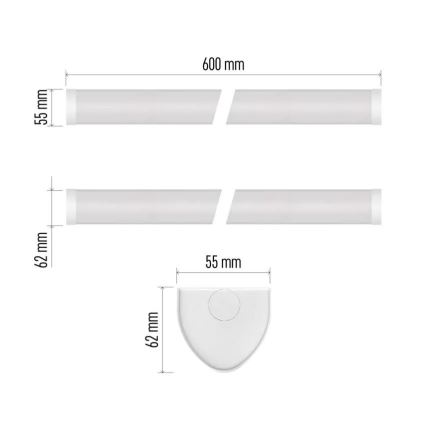 Lampada LED sottopensile 20W/230V 4000K 60 cm