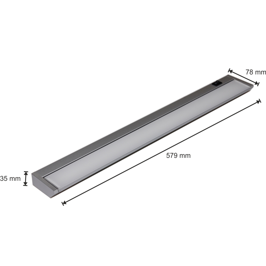 Lampada LED sottopensile LED/10W/230V argento