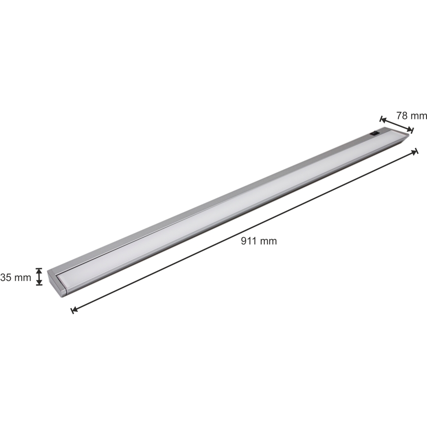 Lampada LED sottopensile LED/15W/230V argento