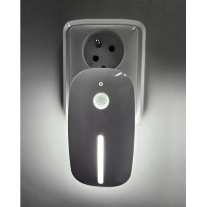 Lampada notturna LED con sensore LED/1W/230V bianco
