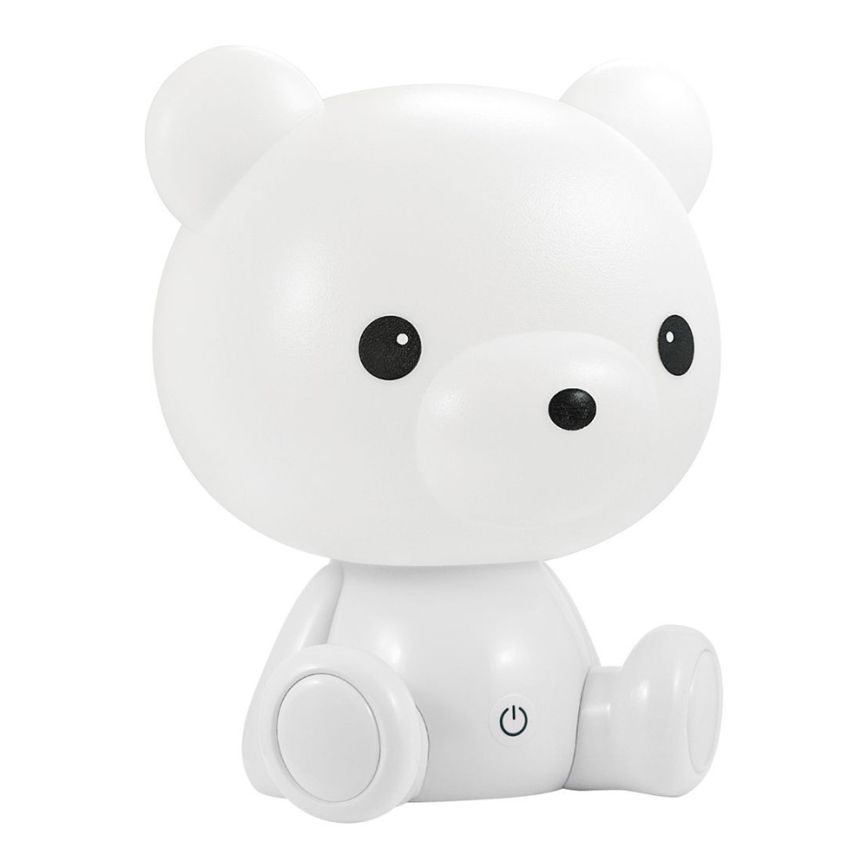 Lampada LED notturna per bambini LED/2,5W/230V orsacchiotto bianco