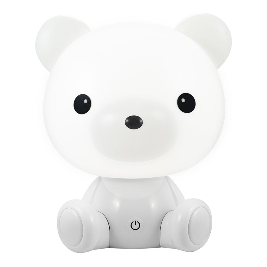 Lampada notturna LED dimmerabile per bambini 2,5W/230V orsacchiotto bianco