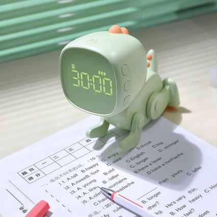 LED RGBW Dimmerabile per bambini notte piccola lampada con sveglia ROBOT LED/1W/5V 1200 mAh