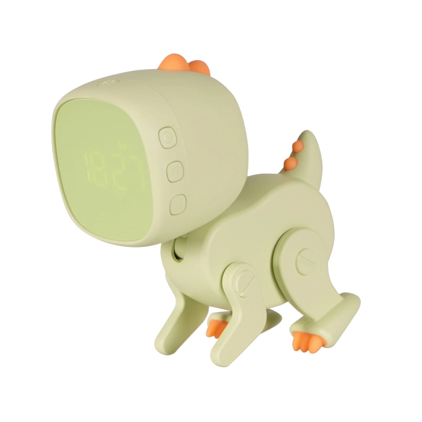 LED RGBW Dimmerabile per bambini notte piccola lampada con sveglia ROBOT LED/1W/5V 1200 mAh