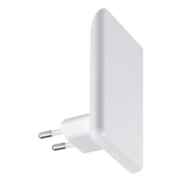 Lampada orientativa LED con sensore crepuscolare per presa ORISA LED/0,28W/230V bianco