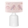 Lampada per bambini CANDY 1xE27/40W/230V rosa/bianco