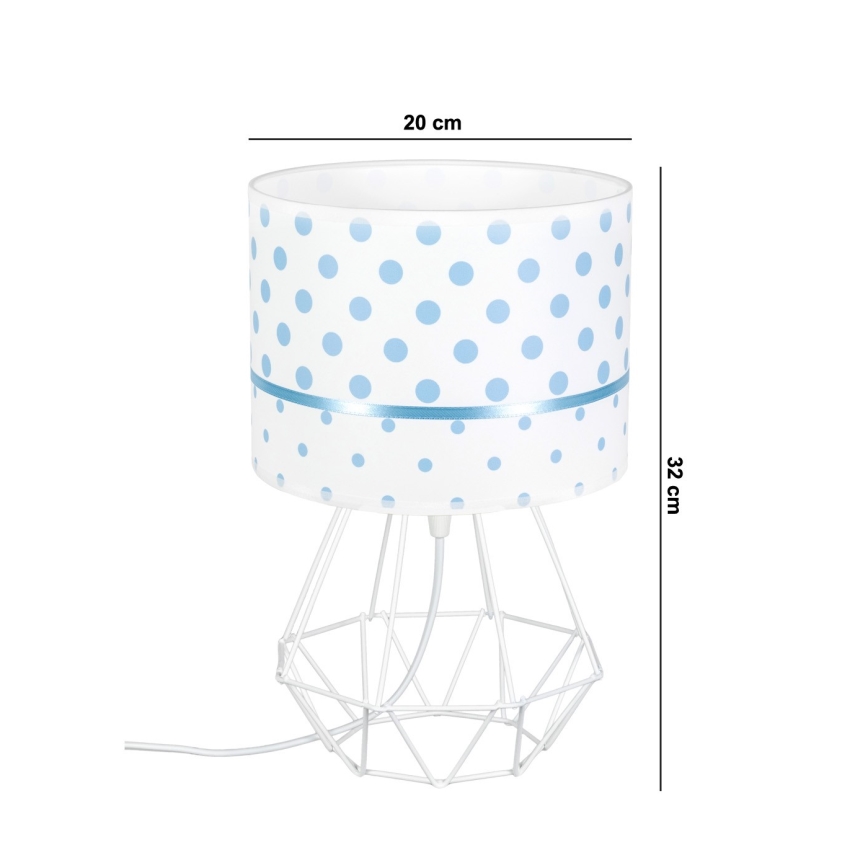 Lampada per bambini PIKKI 1xE27/60W/230V blu