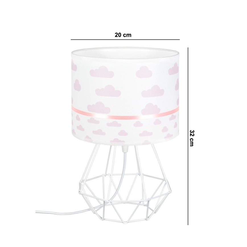 Lampada per bambini PIKKI 1xE27/60W/230V rosa