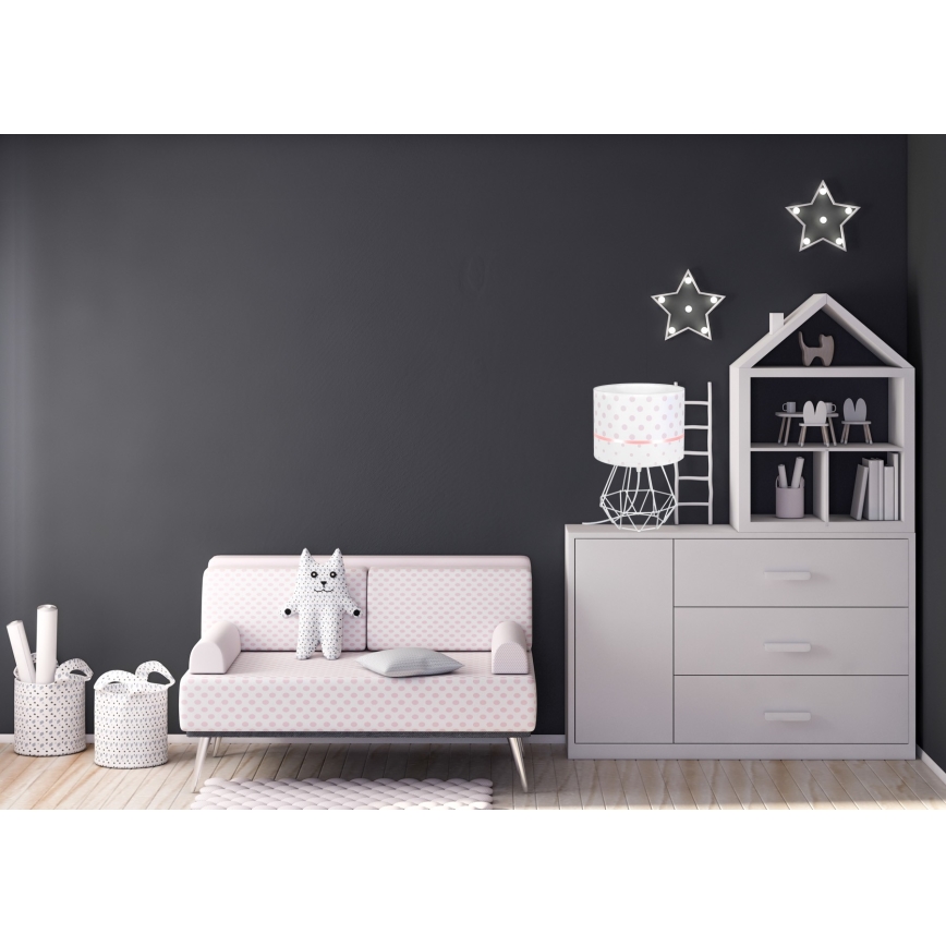 Lampada per bambini PIKKI 1xE27/60W/230V rosa
