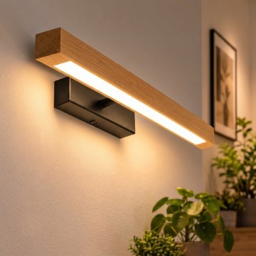 Lampada per quadri LED VERDE LED/5,5W/230V 3000K 46 cm rovere/nero