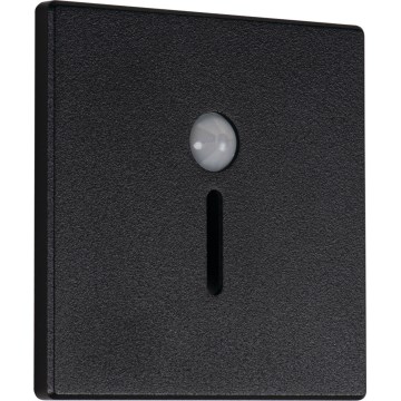 Lampada per scale LED con sensore di movimento e crepuscolare MAGNIK LED/1,7W/230V 2700/3300/3900/4600/5700K nera squadrata