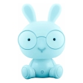 Lampada piccola LED notturna per bambini LED/2,5W CONIGLIO blu