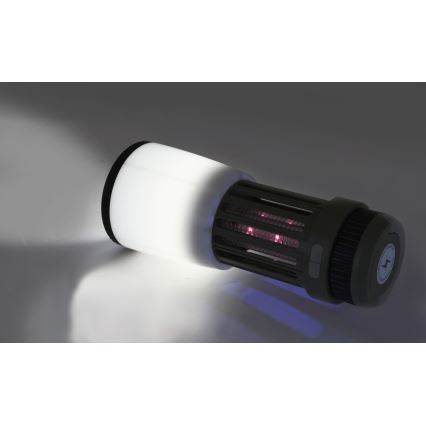 Lampada portatile a LED ricaricabile con trappola per insetti LED/2W/1800mAh/3xAAA IPX4 verde