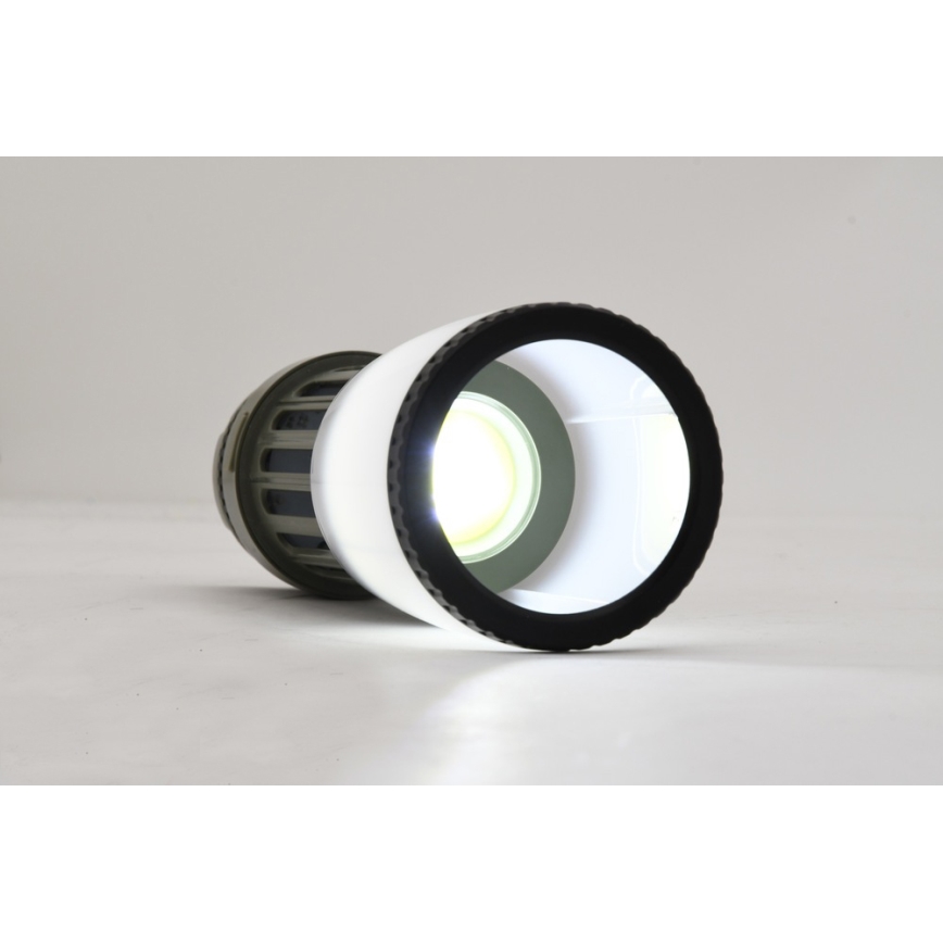 Lampada portatile a LED ricaricabile con trappola per insetti LED/2W/1800mAh/3xAAA IPX4 verde