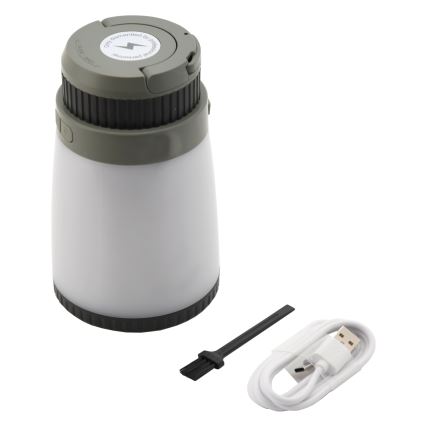 Lampada portatile a LED ricaricabile con trappola per insetti LED/2W/1800mAh/3xAAA IPX4 verde