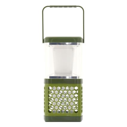 Lampada portatile a LED ricaricabile con trappola per insetti LED/3W/1800mAh verde