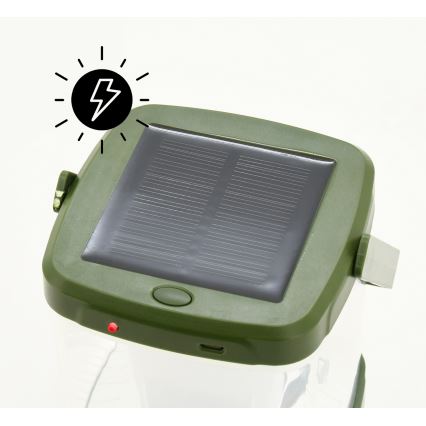 Lampada portatile a LED ricaricabile con trappola per insetti LED/3W/1800mAh verde