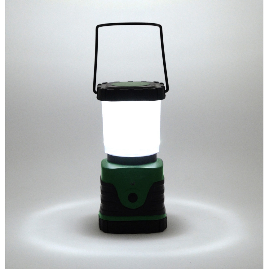 Lampada portatile LED LED/3xLR20 IP44 nero/verde