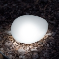 Lampada solare a LED 1,2 V 300 mAh IP44 forma ciottolo