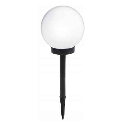 Lampada solare a LED, 1,2 V, 6500 K, 200 mAh, Ø 10 cm, IP44, bianco/nero