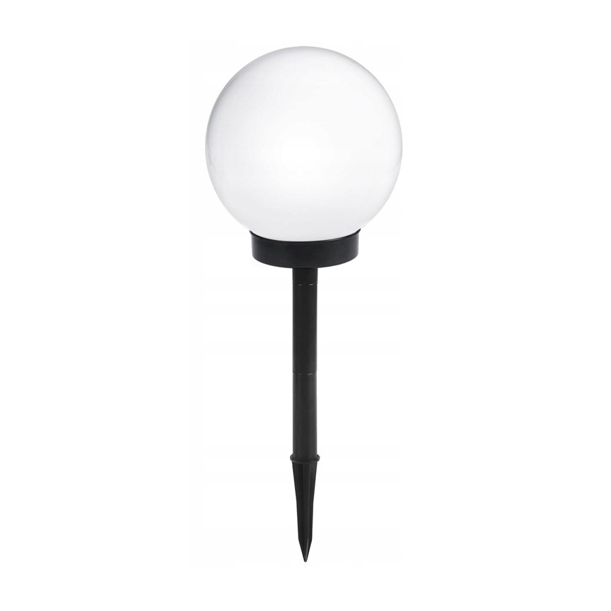 Lampada solare a LED, 1,2 V, 6500 K, 200 mAh, Ø 10 cm, IP44, bianco/nero