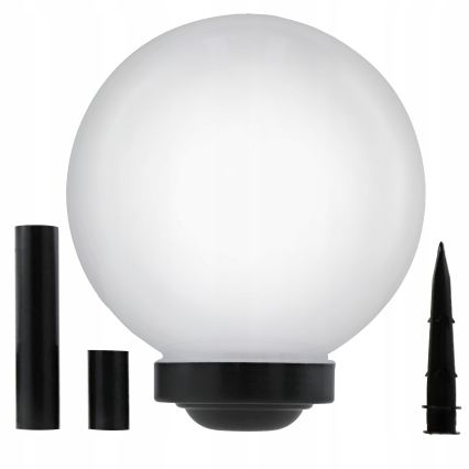 Lampada solare a LED 1,2 V, 6500 K, 200 mAh, Ø 30 cm, IP44, bianco/nero