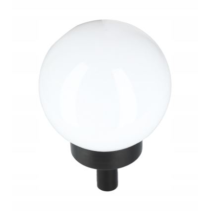 Lampada solare a LED 1,2V 6500K (luce fredda) 200 mAh Ø 20 cm IP44 bianco/nero