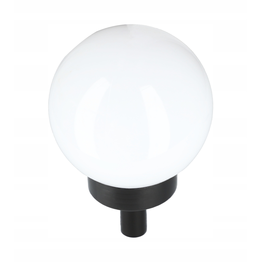 Lampada solare a LED 1,2V 6500K (luce fredda) 200 mAh Ø 20 cm IP44 bianco/nero