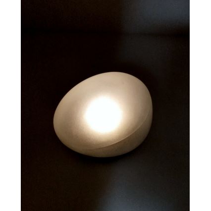 Lampada solare a LED con 2 LED, 1,2 V, 300 mAh, IP44, nera/bianca