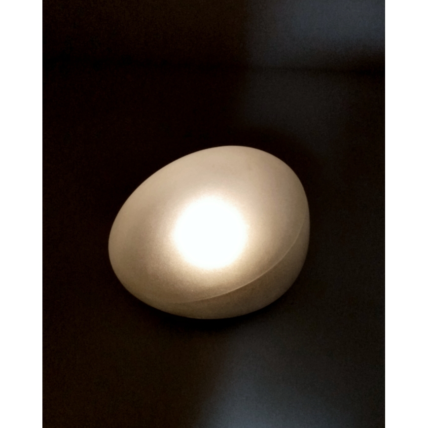 Lampada solare a LED con 2 LED, 1,2 V, 300 mAh, IP44, nera/bianca