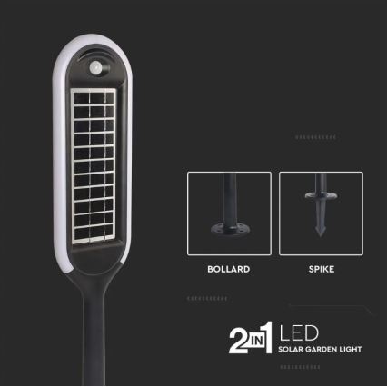 Lampada solare a LED con sensore BOLLARD LED/5W/5,5V IP65 3000K