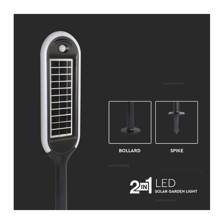 Lampada solare a LED con sensore BOLLARD LED/5W/5,5V IP65 3000K