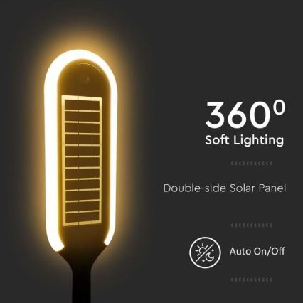 Lampada solare a LED con sensore BOLLARD LED/5W/5,5V IP65 3000K