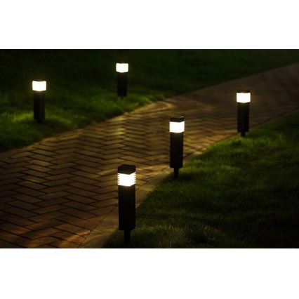 Lampada solare a LED MARTIN LED/1,2V 150 mAh IP44 nera