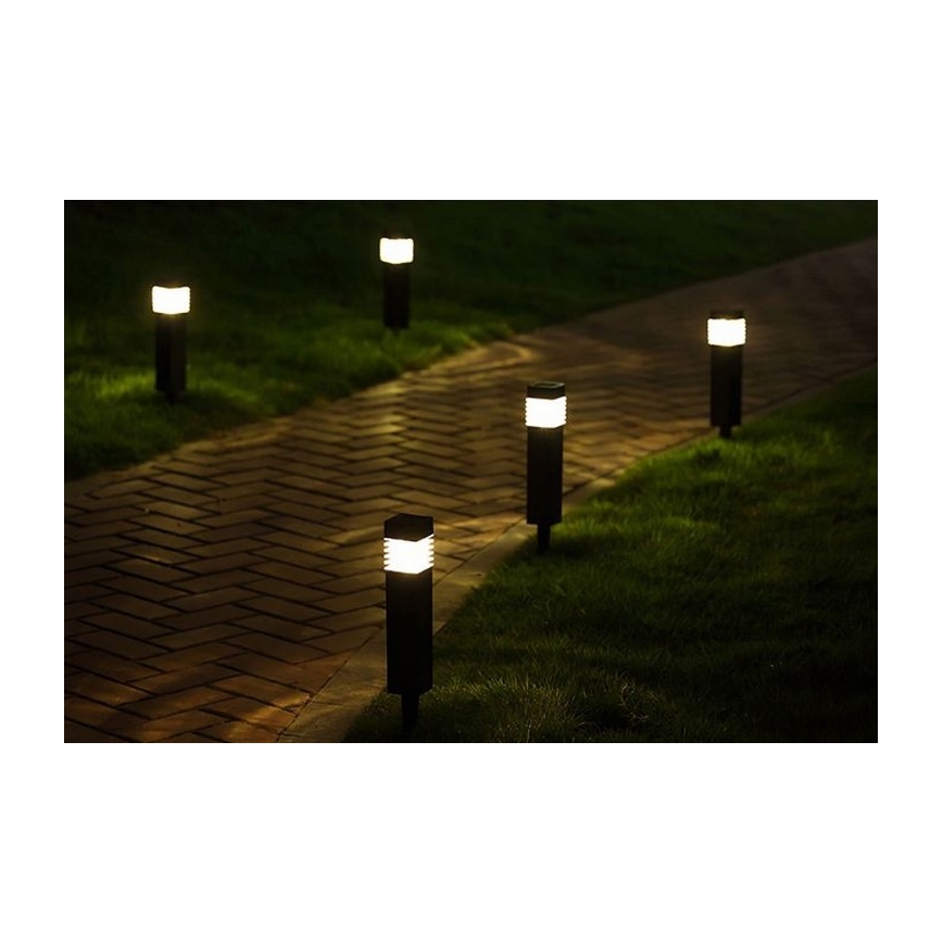 Lampada solare a LED MARTIN LED/1,2V 150 mAh IP44 nera