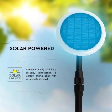 Lampada solare a LED orientabile GARDEN LED/8W/5V IP65 4000K