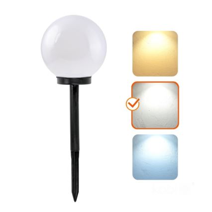 Lampada solare a LED SPHERE LED/1,2V 4000 K IP44 200 mAh Ø 20 cm