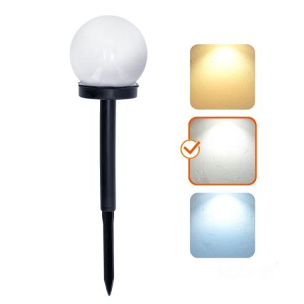 Lampada solare a LED SPHERE LED/1,2V 4000K IP44 40 mAh diam. 10 cm