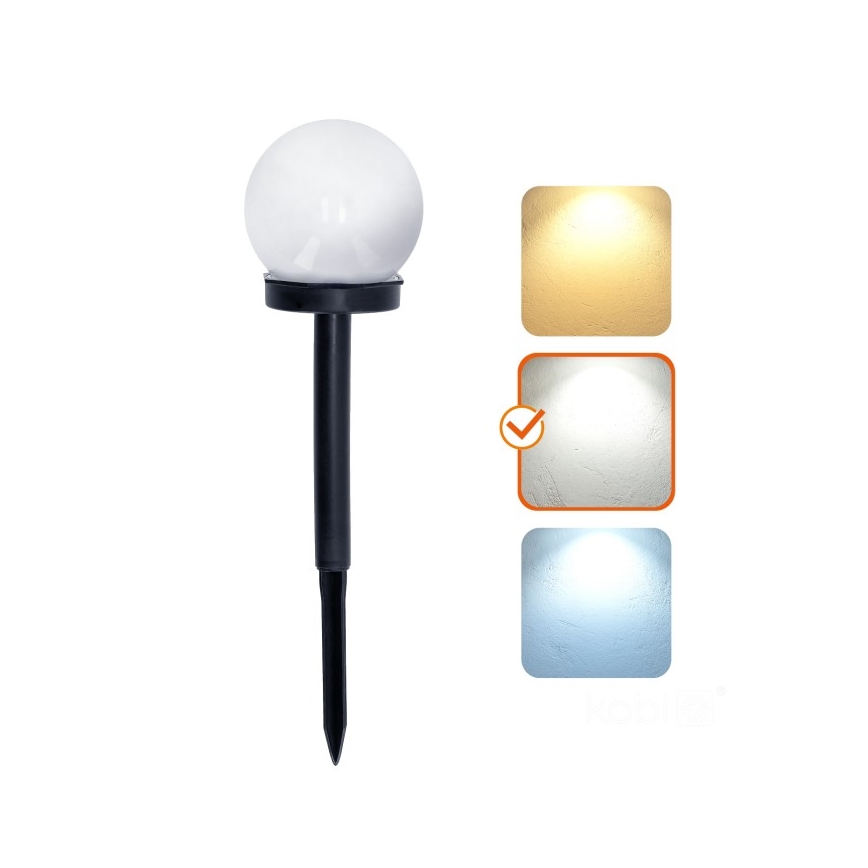 Lampada solare a LED SPHERE LED/1,2V 4000K IP44 40 mAh diam. 10 cm