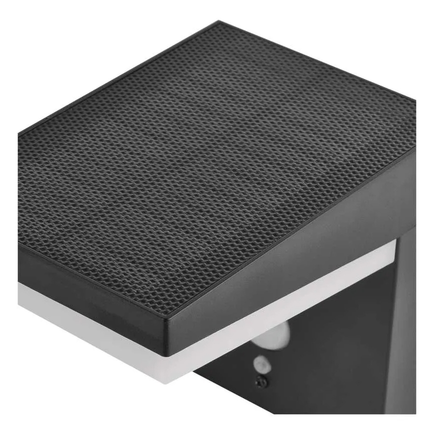 Lampada da parete solare LED con sensore LED/4,4W/3,7V 2200 mAh IP44