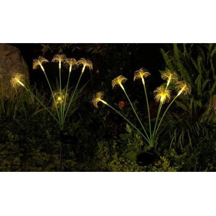 Lampada solare decorativa LED con sensore 6xLED/1,2V 3000K 77 cm 600 mAh IP44