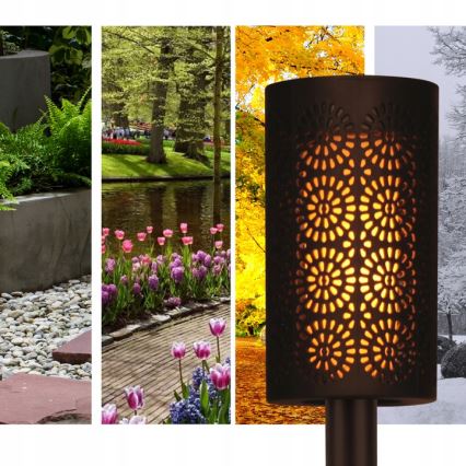 Lampada solare LED con sensore crepuscolare LED/2V IP44 600 mAh