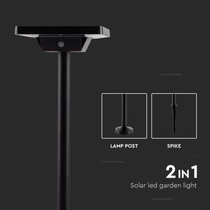 Lampada solare LED da esterno 2in1 LED/2W/3,7V IP65 3000/4000/6500K 2600 mAh