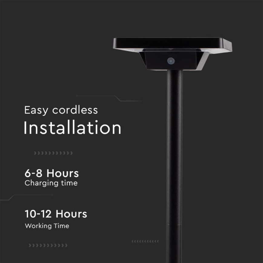 Lampada solare LED da esterno 2in1 LED/2W/3,7V IP65 3000/4000/6500K 2600 mAh