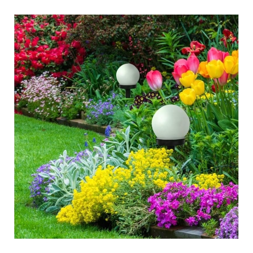 Lampada solare LED LED/1xAAA IP44 con sensore crepuscolare