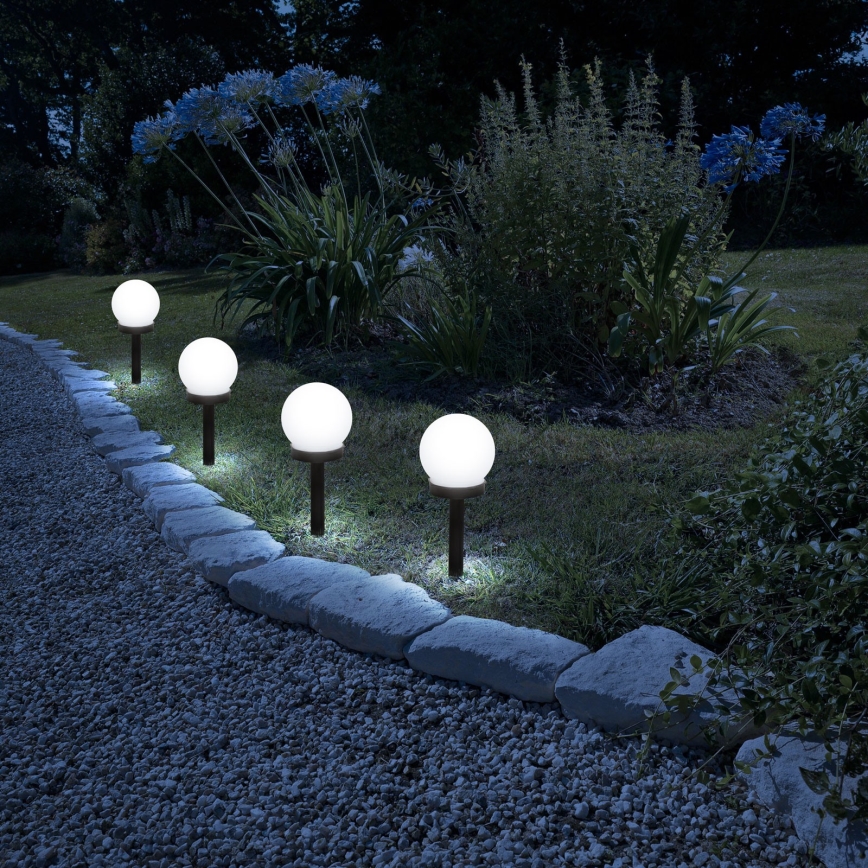 Lampada solare LED LED/1,2V 40mAh IP44 nera