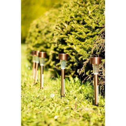 Lampada solare LED LED/2V IP44 rame