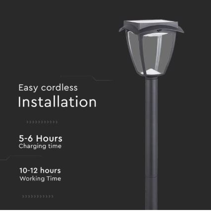 Lampada solare LED LED/2W/230V 93 cm 3000/6000K IP65